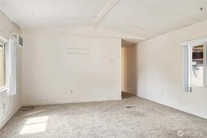 Living room here with windows on both sides.