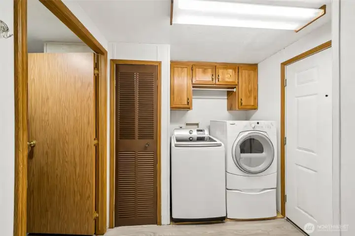 Utility Room with Door to Side Yard.
