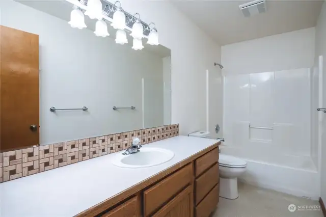 Hallway bathroom