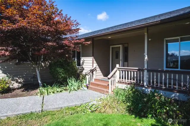 Covered front porch