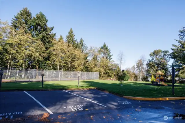 Community tennis courts.