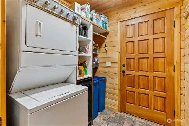 Mudroom with stack W&D