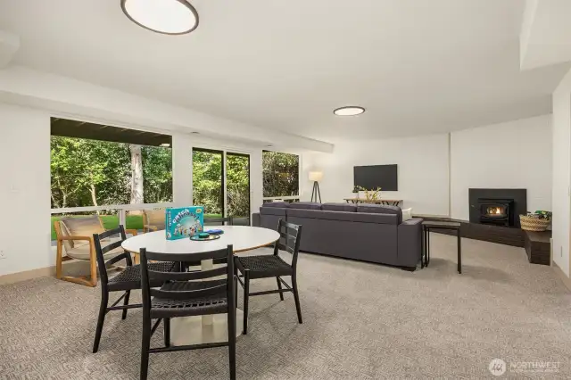Imagine game day or movie night in this expansive bonus space. With sliding glass doors leading to a large grass lawn, you can bring the party outside or BBQ in!