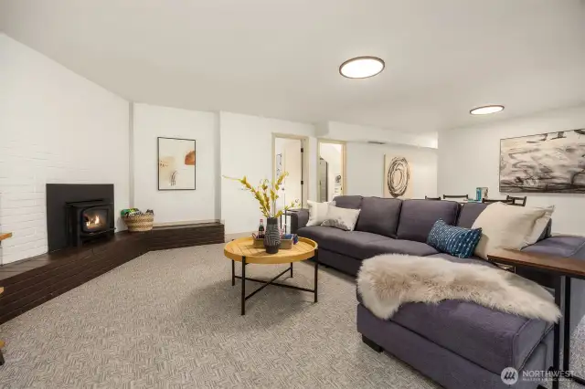 Movie night has never been so great! Ample space to entertain or enjoy a quiet night alone.