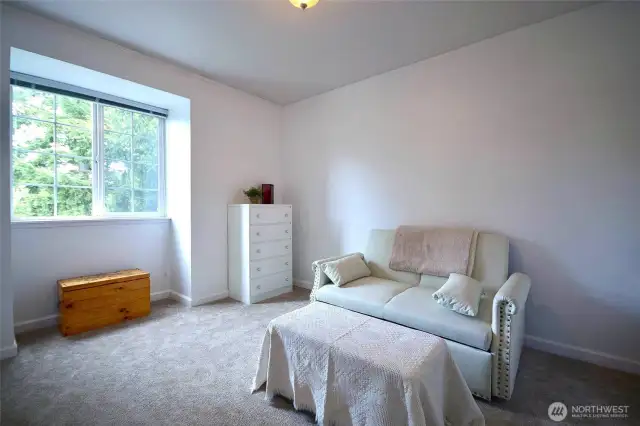 This bedroom #2  is also spacious with new paint.