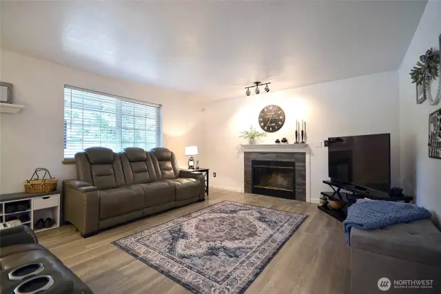 Another view of the cozy living room.
