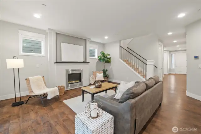 Main floor gas fireplace