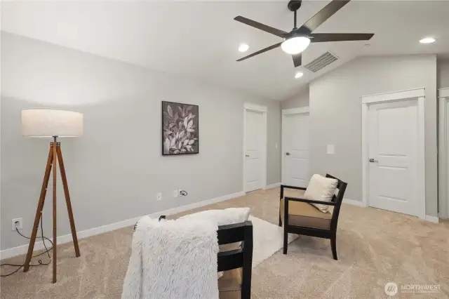 Generous loft area