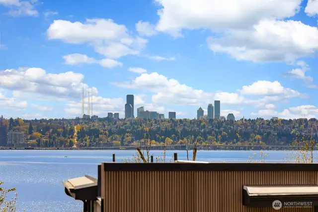 Wake up to breathtaking, panoramic views of the Olympic Mountains, Seattle skyline and Lake Washington from the expansive upper level.