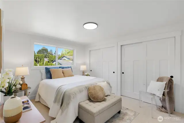 Master bedroom with double closets and ensuite master bathroom.