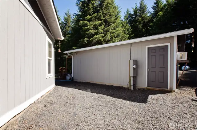 Two car garage