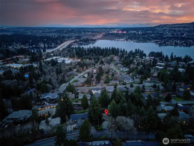 On clear nights the sky over the Cascade Mountains transforms into a breathtaking canvas of deep blues and soft purples