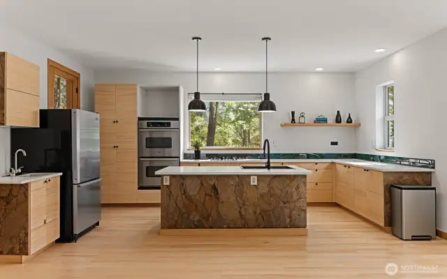 Open floorplan design huge huge natural light.