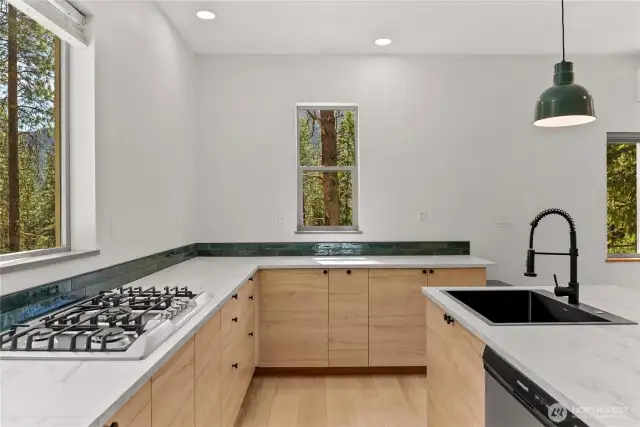 Plenty of counterspace for full time living and entertaining.
