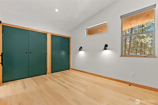 Ample closet space for two people.
