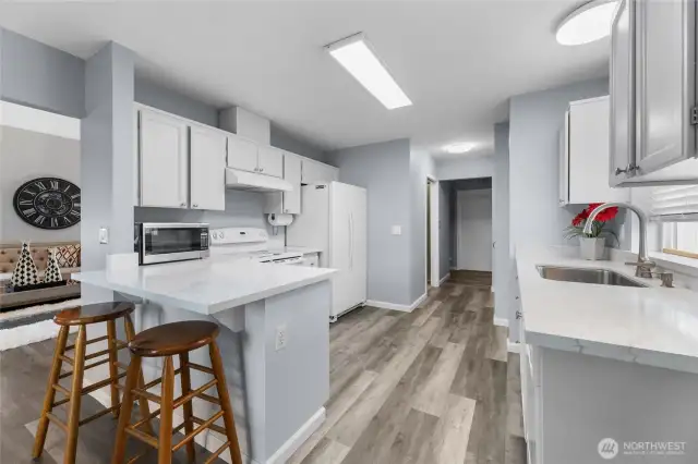 Kitchen with eating space