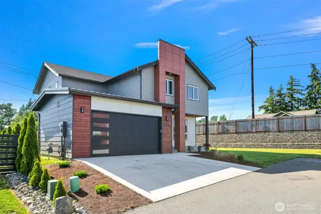 This home sits on a 7841 sq ft end of road lot.