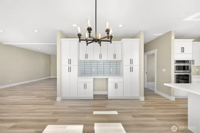 The dining area.
