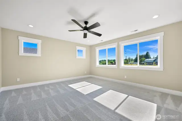 with west facing windows