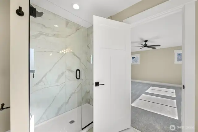 The walk in shower