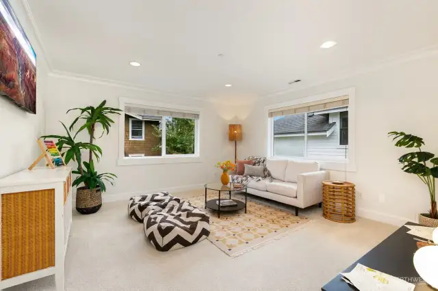Finally, the bonus room! Huge space for games, movies, you name it!