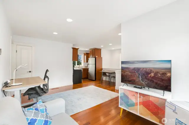 It's fully furnished, has ample storage, and has it's own dedicated garage below!