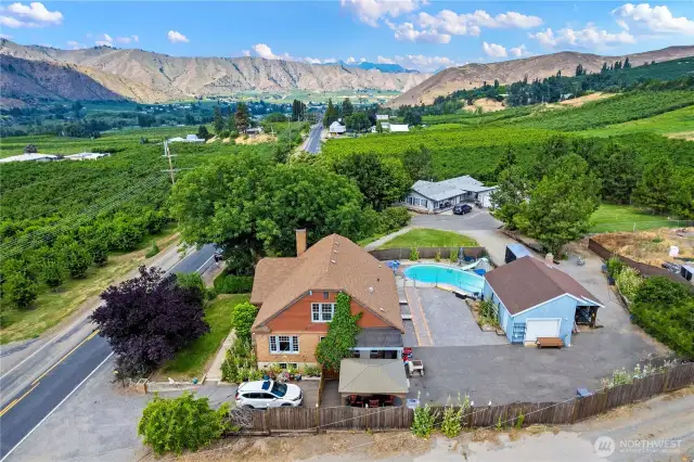 1928 Tudor, 1997 Marlette Manufactured home, pool, garages, all situated on 1.15 acres in Sunnyslope.
