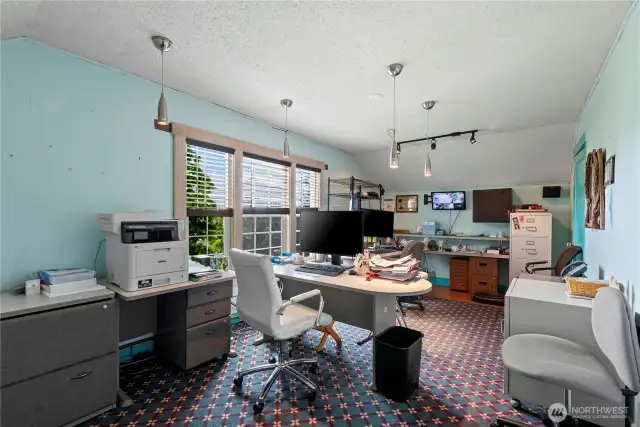 1928 Tudor east upstairs bedroom - currently an office and ready to be your bedroom, your work space or whatever you envision.