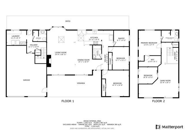 For reference only - actual square footage refer to Public Records