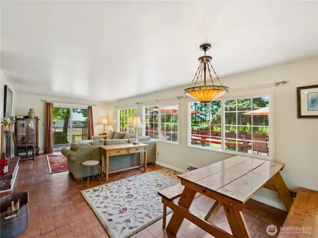 Dining & living area.