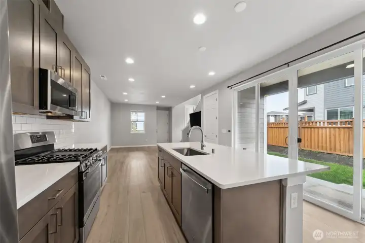 The open concept for the indoor/outdoor living is great in this house!