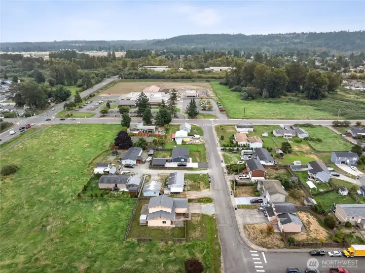 Close to an elementary school at end of street.