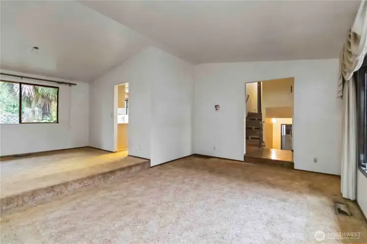 Expansive living room ready for your updates