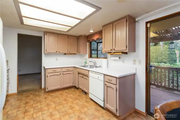 Spacious kitchen area