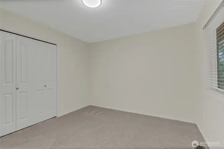 Next to the primary bedroom is bedroom number 2 that is good size with a large window. All new stainmaster carpeting throughout the entire upstairs and every room freshly painted with new blinds.