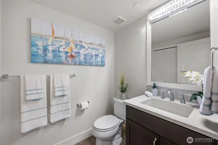 Main floor powder room.