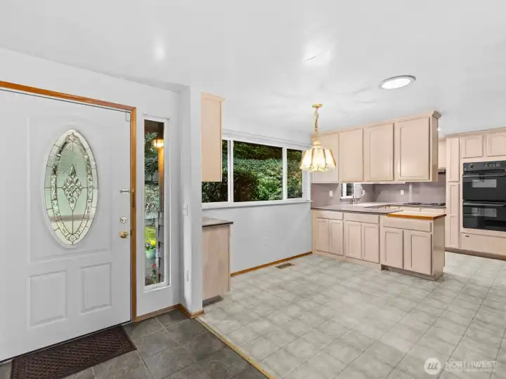 Immediately to the left is the nice sized dining area.