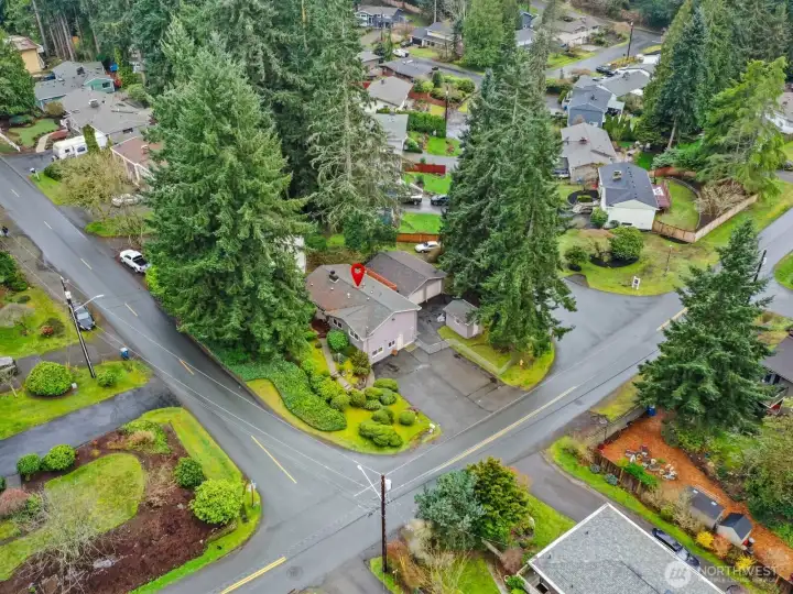Large corner lot with easy access to all that Edmonds has to offer.