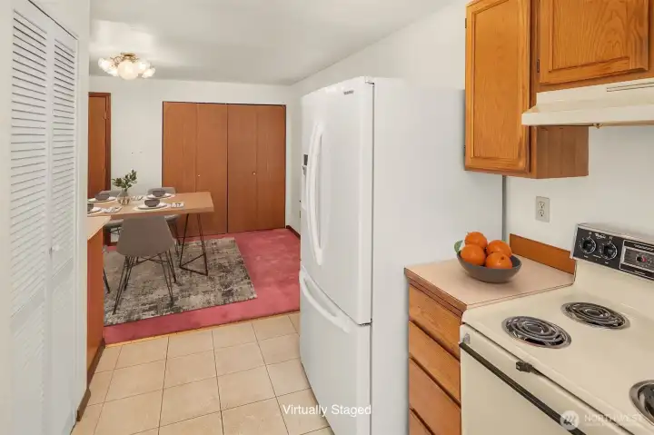 Kitchen leading to Dining Room