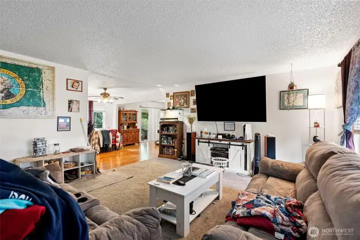 Living room as you enter the home.