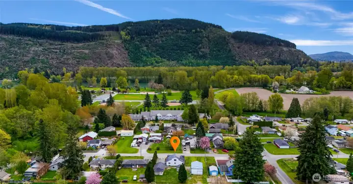 Property facing south towards Riverfront Park