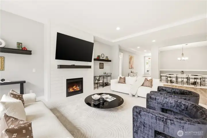Living area is perfect for entertaining