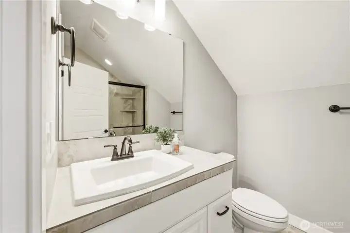 3/4 bathroom upstairs