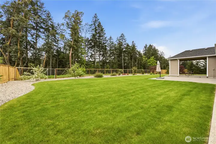 Home sits on 2+ acres with a fully fenced backyard, as well as a fully fence dog run on the side yard.