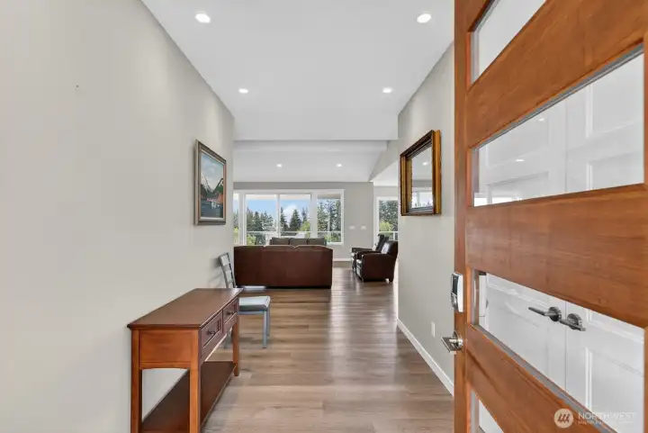 Spacious entryway that leads to the open concept layout