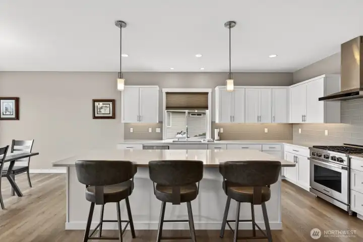 Oversized kitchen island