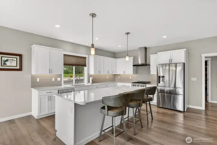 Inside, you’ll find high-end finishes throughout