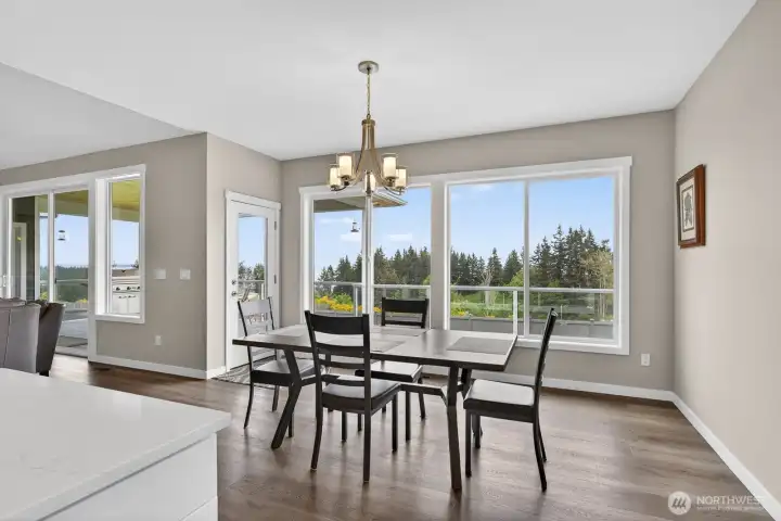 Enjoy views from your dining room