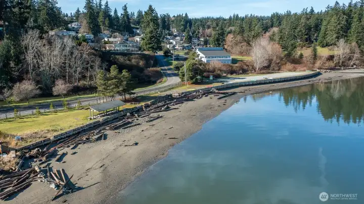 Enjoy optional access to three private Camano Country Club beaches