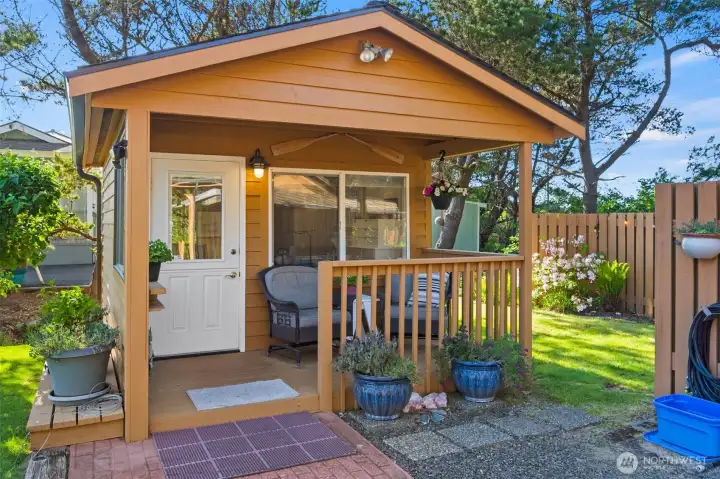 a private guest cottage or --